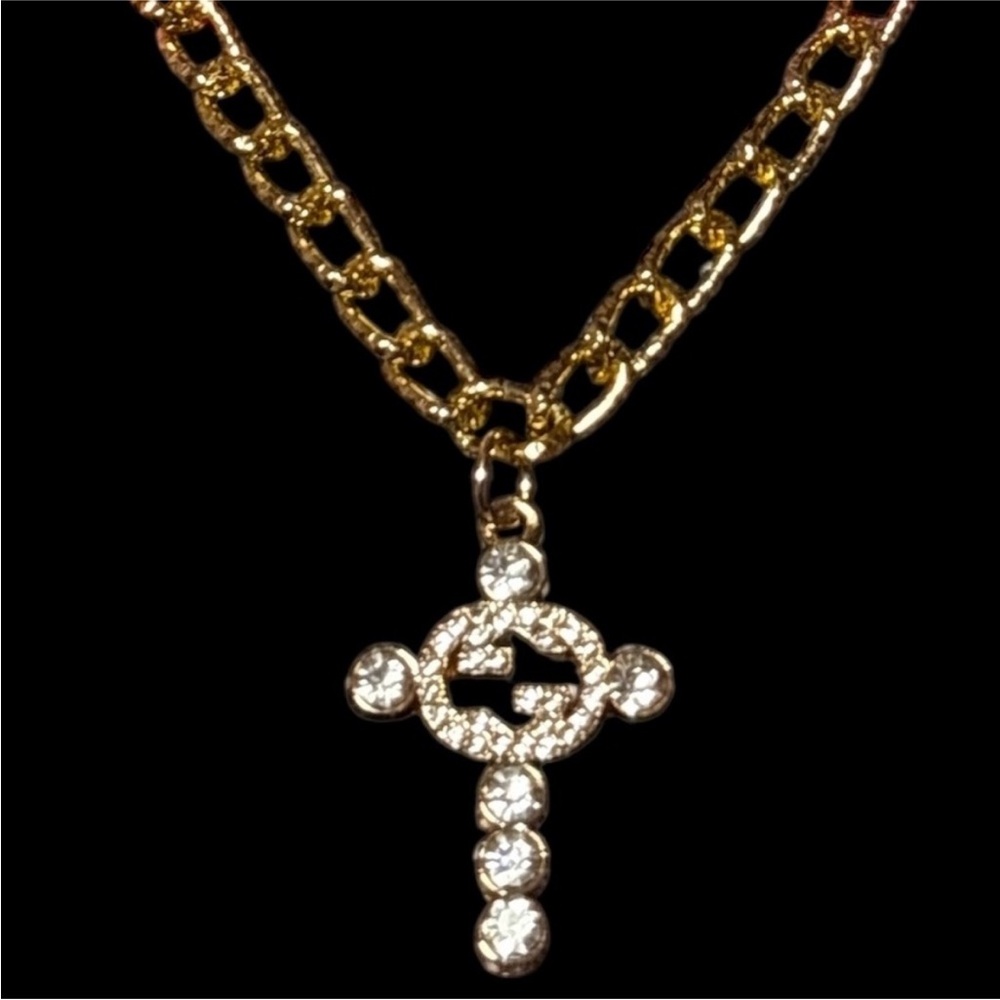 Crystal Logo Necklace